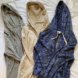 Bundle of 3 lightweight hoodies